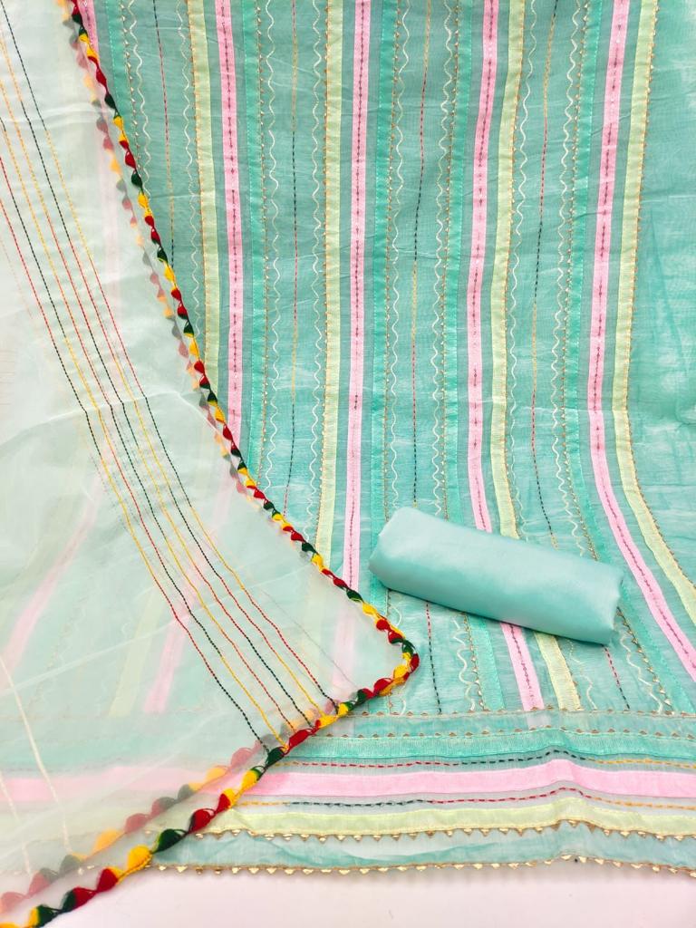 Chanderi 9006 Casual Wear Wholesale Cotton Dress Material Catalog

